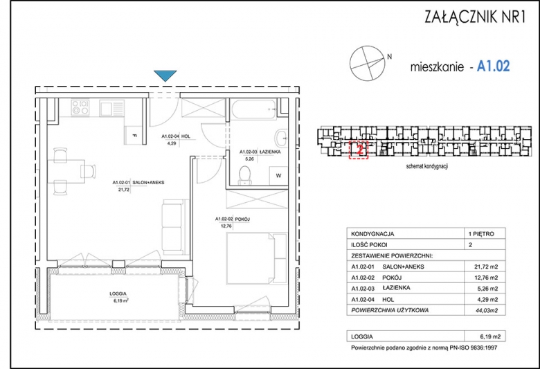 Apartament nr. A1.02